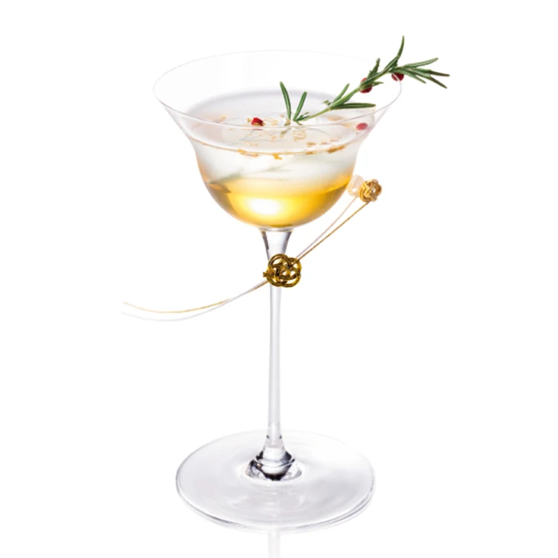 Kimura Series Lead-Free Crystal Cocktail Glasses Flying Saucer Dry Martini Glass Goblet Juice Glass