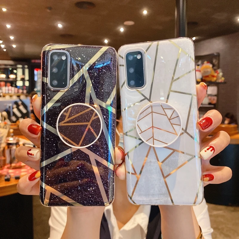 Cover for Samsung S8 S8plus S9 S9plus S10 Electroplated Marble with Folding Bracket Drop-Resistant Phone Case
Cover for Samsung S8 S8plus S9 S9plus S10 Electroplated Marble with Folding Bracket Drop-Resistant Phone Case