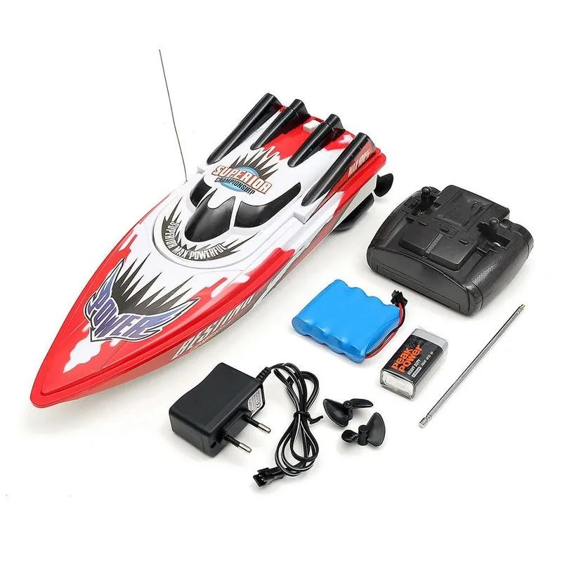 30 км/ч высокая скорость RC лодки гоночные перезаряжаемые батареи дистанционное