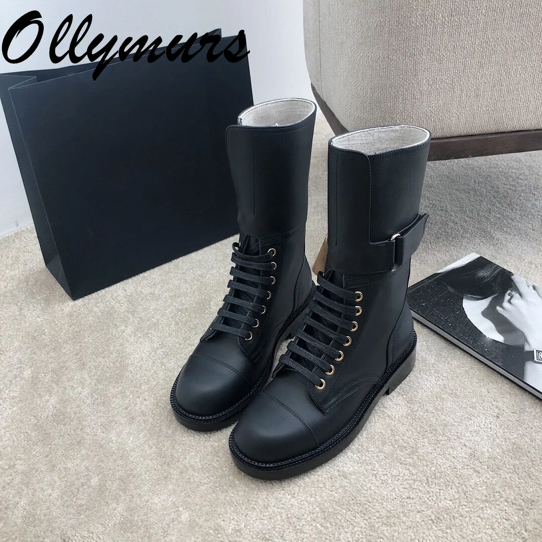 Ollymurs New Runway Genuine Leather Brand Designer Ankle Boots Lace Up Low Heel fashion Combat Boots Female Women Shoes
Ollymurs New Runway Genuine Leather Brand Designer Ankle Boots Lace Up Low Heel fashion Combat Boots Female Women Shoes
