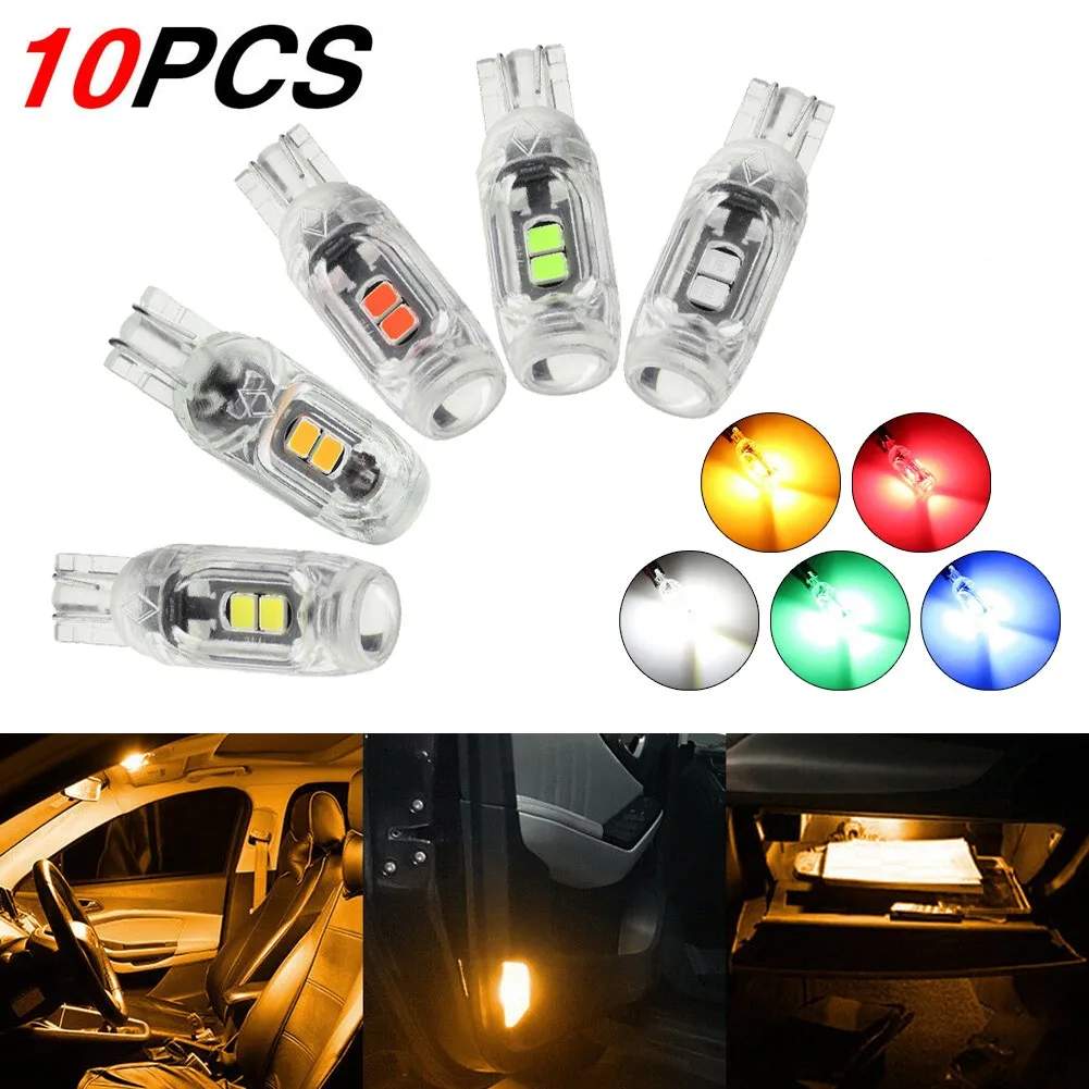 10X T10 LED 5 SMD Car Dome Interior Lamp 194 168 W5W Wedge Side Light Bulbs DC 12V -24V Reading Light/Door Light
10X T10 LED 5 SMD Car Dome Interior Lamp 194 168 W5W Wedge Side Light Bulbs DC 12V -24V Reading Light/Door Light