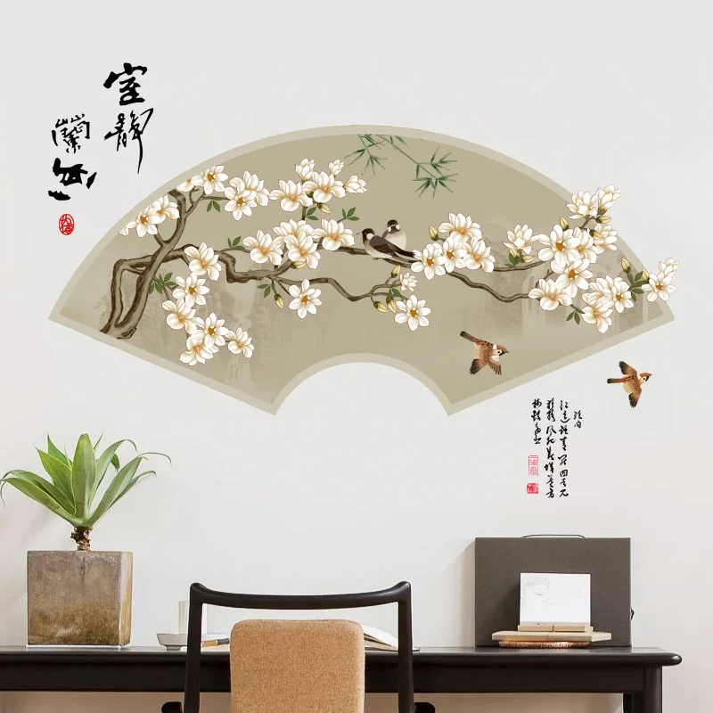 Chinese Style Flower Bird Wall Sticker Living Room Sofa Background Illustration Decor Decals Wallpaper Home Decoration Stickers
Chinese Style Flower Bird Wall Sticker Living Room Sofa Background Illustration Decor Decals Wallpaper Home Decoration Stickers