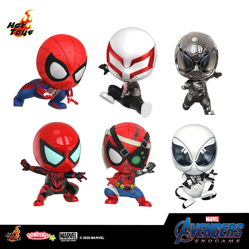 

Marvel легенды Человек-паук Железный человек Hottoys Q версия мини 9 см Коллекционные фигурки подарок на Хэллоуин экшн-Фигурки игрушки