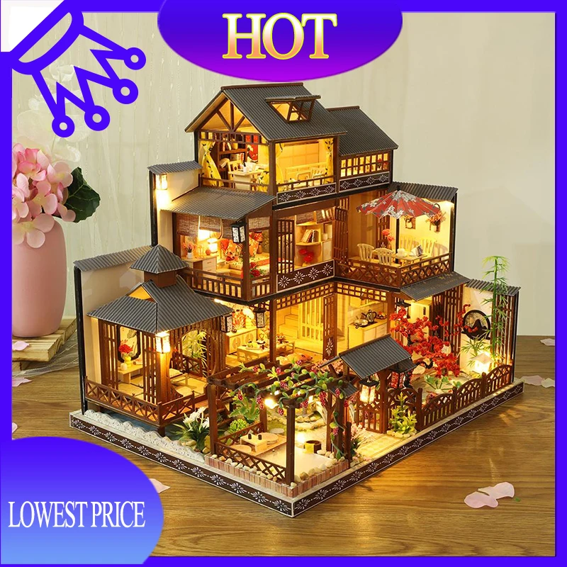 NEW Wooden Hand Assembled Building Model DIY Cottage Large Villa Creative Girl Gift Holiday Birthday Gift 
NEW Wooden Hand Assembled Building Model DIY Cottage Large Villa Creative Girl Gift Holiday Birthday Gift