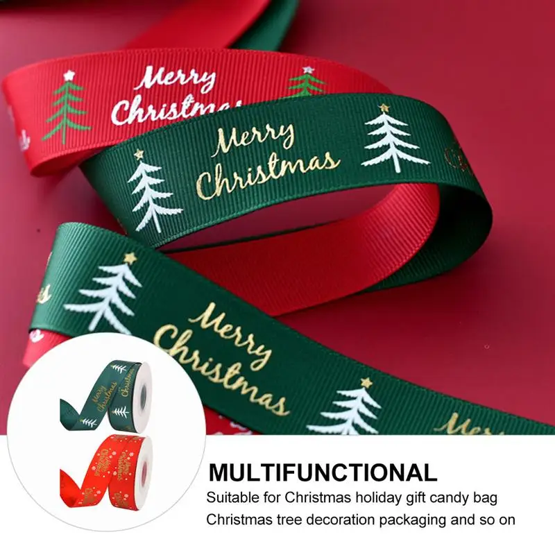 2pcs/Package Christmas Decoration Ribbon Printed Ribbon DIY Supplies Xmas Ribbon Christmas Gift Wrapping Ribbon Supplies 
2pcs/Package Christmas Decoration Ribbon Printed Ribbon DIY Supplies Xmas Ribbon Christmas Gift Wrapping Ribbon Supplies