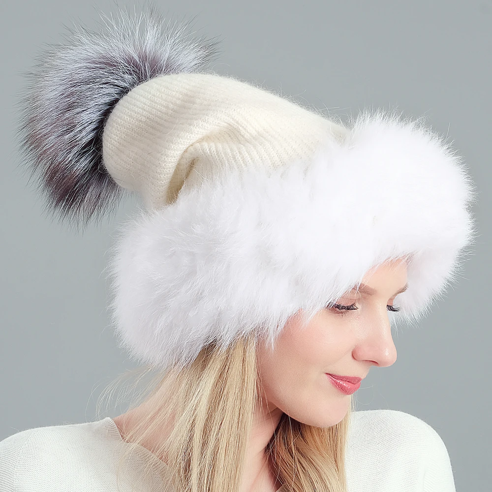 Winter fox Hair fur Ball And Wool Hats For Women Warm Fashion Big Pompom Female Caps New Solid Knit Beanies
Winter fox Hair fur Ball And Wool Hats For Women Warm Fashion Big Pompom Female Caps New Solid Knit Beanies
