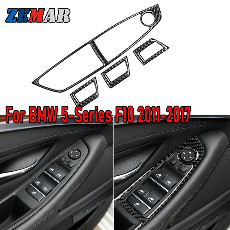 ZEMAR Carbon Fiber for BMW F10 2011-2017 Car Window Lifter Button Panel Frame Cover Car-styling Decoration M Sticker Accessories
ZEMAR Carbon Fiber for BMW F10 2011-2017 Car Window Lifter Button Panel Frame Cover Car-styling Decoration M Sticker Accessories