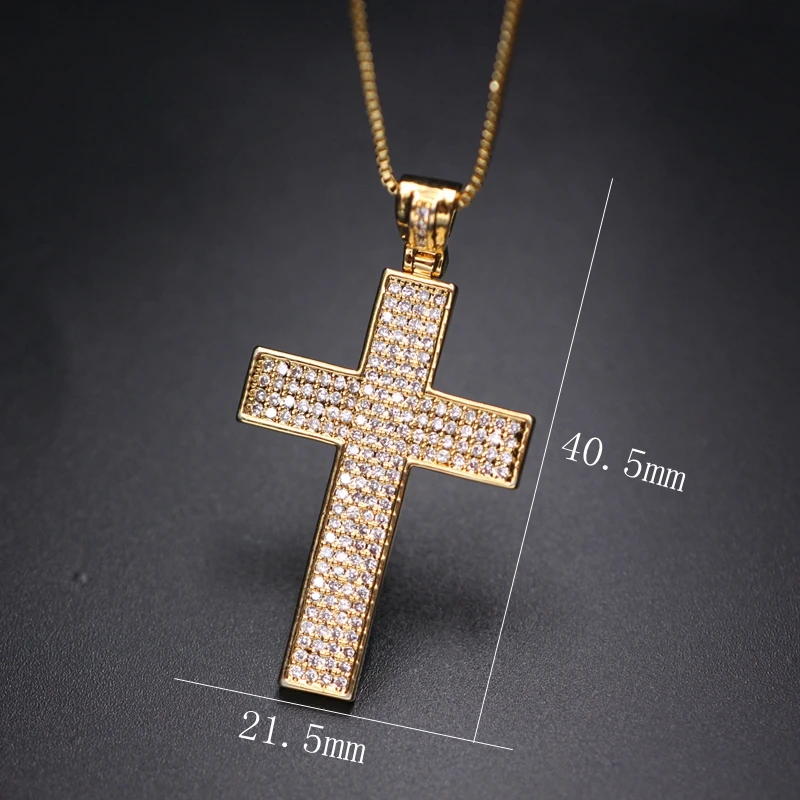 2021 New Arrival Copper Material Bling CZ Cross Necklace For Women Jewelry Cubic Zirconia Golden Color Chain Pendant Necklace
2021 New Arrival Copper Material Bling CZ Cross Necklace For Women Jewelry Cubic Zirconia Golden Color Chain Pendant Necklace