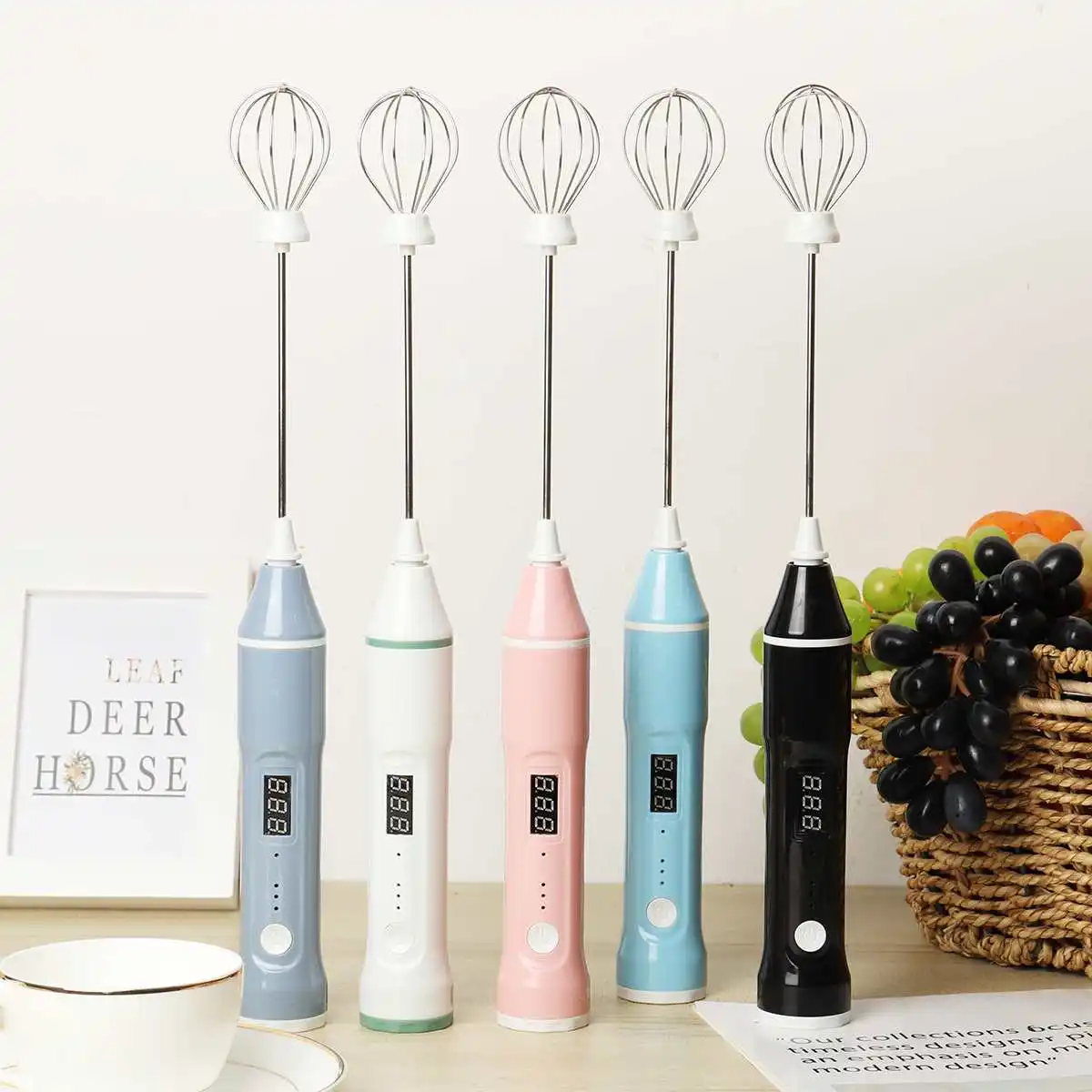 Electric Egg Beater Semi-automatic Kitchen Egg Coffee Mixer Stainless Steel 3Speed Adjustable Egg Whisk Blender USB Rechargeable
Electric Egg Beater Semi-automatic Kitchen Egg Coffee Mixer Stainless Steel 3Speed Adjustable Egg Whisk Blender USB Rechargeable