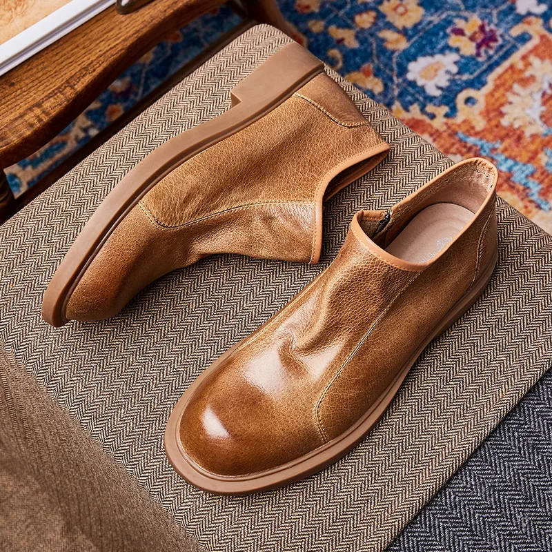 Retro Fashion Chelsea Boots Men's Casual High Top Shoes Breathable Martin Boots Men's Winter Plus Warm Snow Boots
Retro Fashion Chelsea Boots Men's Casual High Top Shoes Breathable Martin Boots Men's Winter Plus Warm Snow Boots