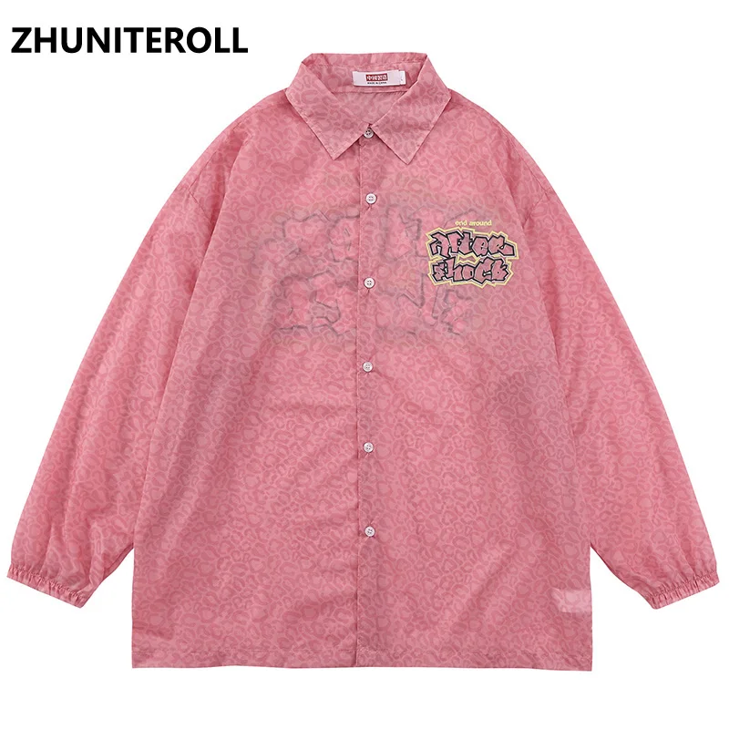 Leopard Men Shirts Letter Print Bohemia Hip Hop Button Longsleeve Shirt For Men Streetwear Fashion Summer Hawaiian Beach Tops
Leopard Men Shirts Letter Print Bohemia Hip Hop Button Longsleeve Shirt For Men Streetwear Fashion Summer Hawaiian Beach Tops