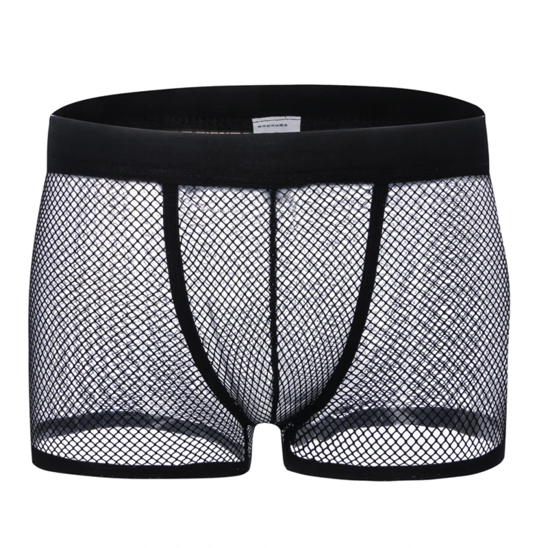 Men Sexy Boxer Underwear Summer Hollow Out Underwear Solid Color Breathtable Mesh Transparent Low Rise Panties Fashion
Men Sexy Boxer Underwear Summer Hollow Out Underwear Solid Color Breathtable Mesh Transparent Low Rise Panties Fashion