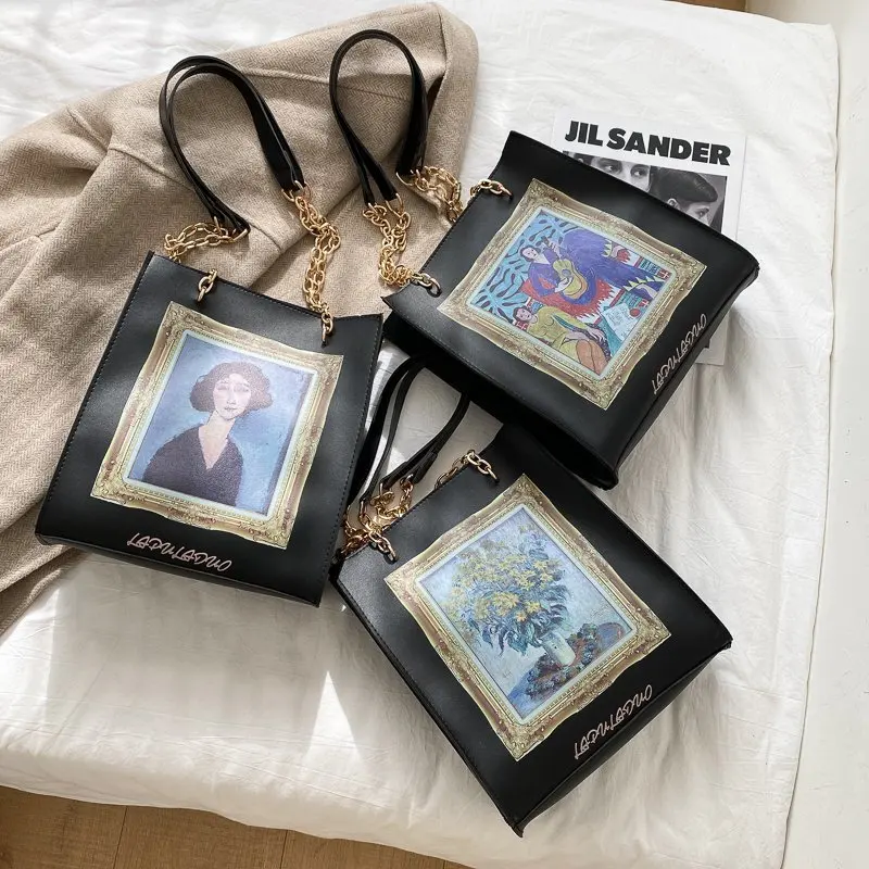 Black Oil Frame Design Pu Leather Crossbody Bag for Women Messenger Bag Ladies Purses and Handbags Female Shoulder Chain Bag
Black Oil Frame Design Pu Leather Crossbody Bag for Women Messenger Bag Ladies Purses and Handbags Female Shoulder Chain Bag
