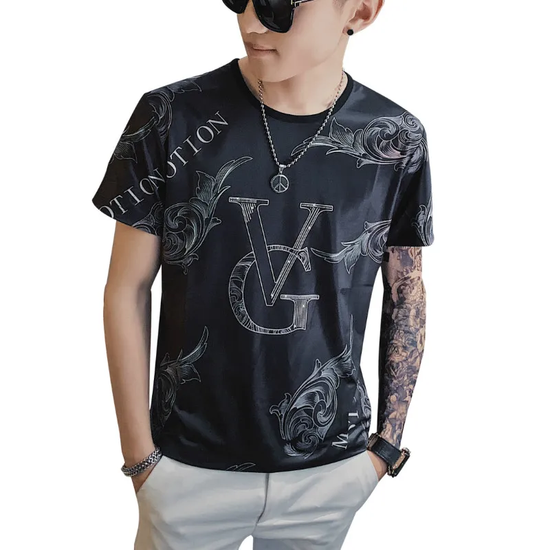 Casual 2021 Summer T-Shirt Men Short Sleeve T Shirt Luxury Print O-neck Tops Tees Streetwear Social Clothes Camiseta Masculina
Casual 2021 Summer T-Shirt Men Short Sleeve T Shirt Luxury Print O-neck Tops Tees Streetwear Social Clothes Camiseta Masculina