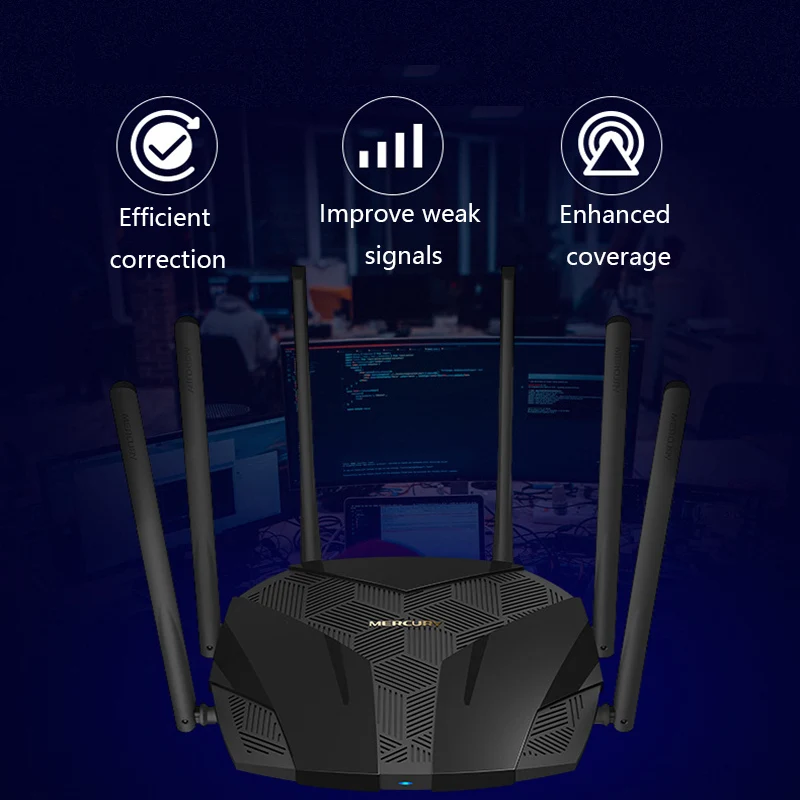 Беспроводной WiFi роутер двухдиапазонный гигабитный домашний высокоскоростной