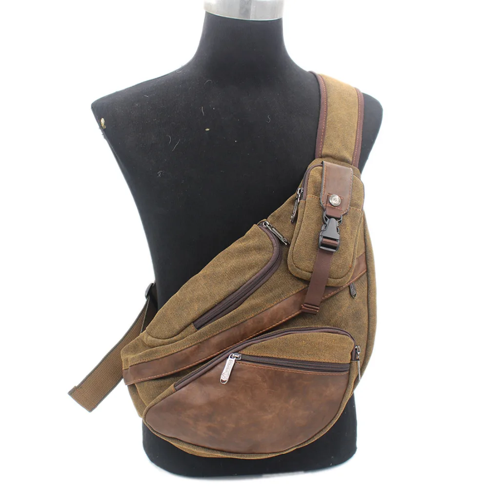 High Quality Men Canvas Sling Chest Daypack Backpack Travel High Capacity Brand Famous Cross Body Single Rucksack Shoulder Bag
High Quality Men Canvas Sling Chest Daypack Backpack Travel High Capacity Brand Famous Cross Body Single Rucksack Shoulder Bag