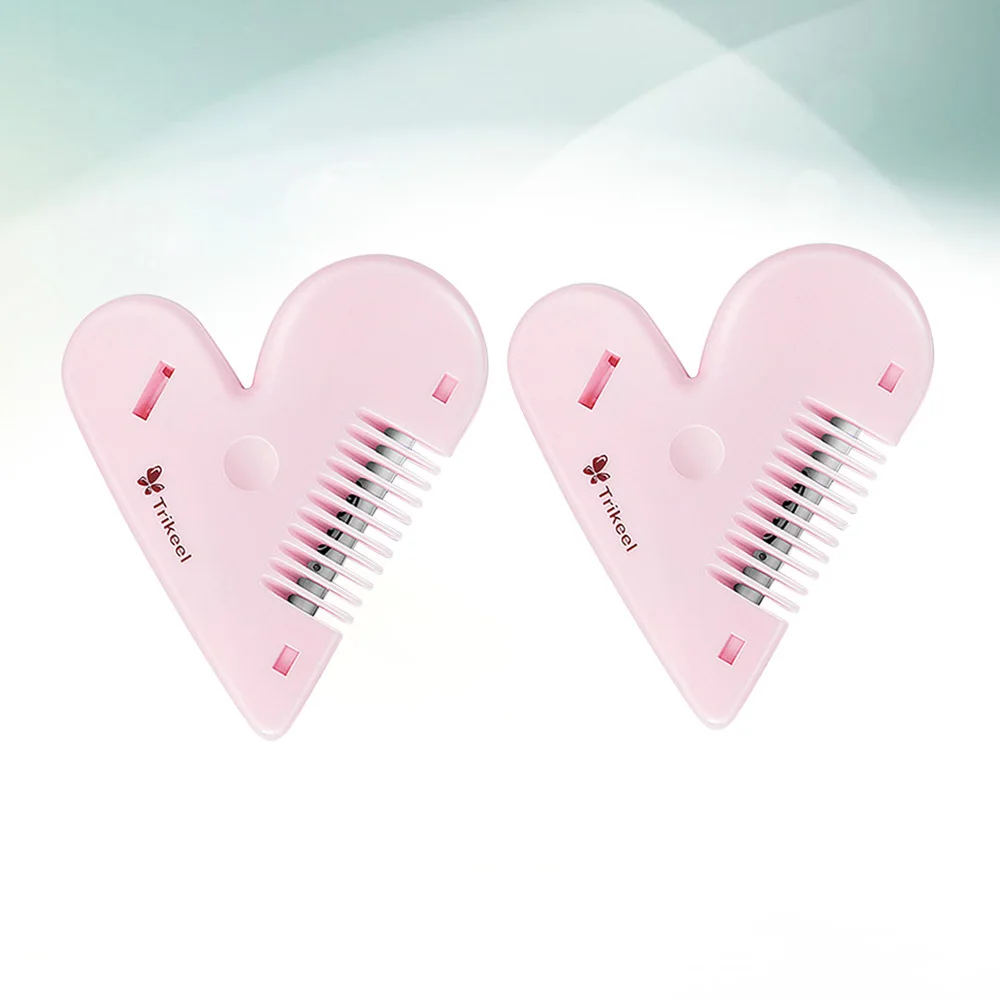 2PCS Bang Comb with Bangs Haircuts Device Portable Heart-shaped Bang Trimming Comb Practical Hair Dressing Tool for Wome
2PCS Bang Comb with Bangs Haircuts Device Portable Heart-shaped Bang Trimming Comb Practical Hair Dressing Tool for Wome