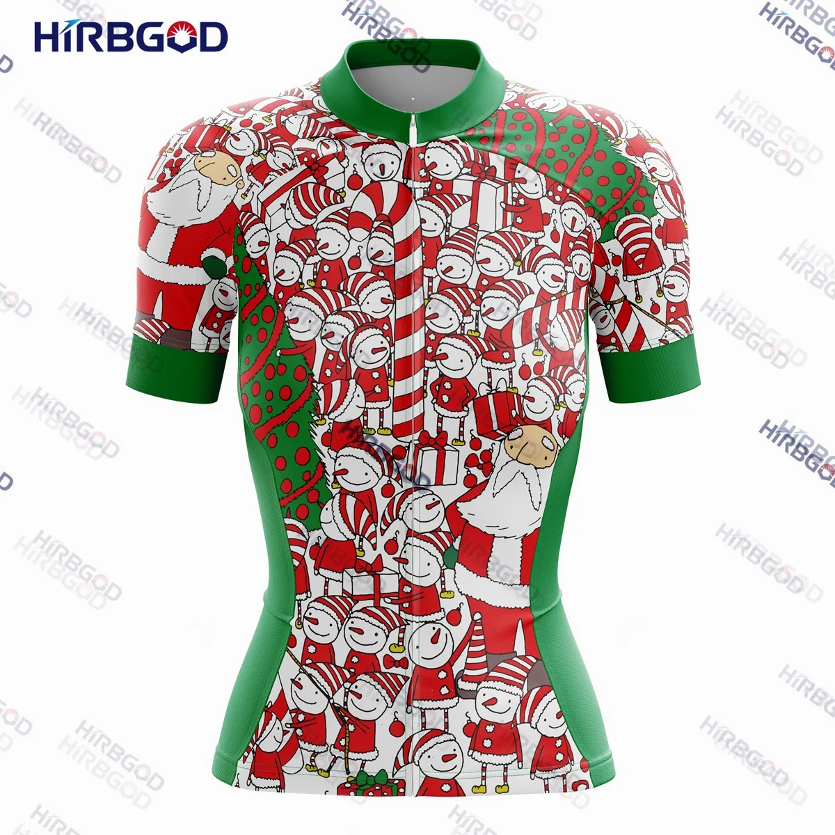 HIRBGOD Ladies Newest Cycling Jerseys Polyester Material Short Sleeve Top Chritmas Printing Women's Cycling Jersey TYZ1213
HIRBGOD Ladies Newest Cycling Jerseys Polyester Material Short Sleeve Top Chritmas Printing Women's Cycling Jersey TYZ1213