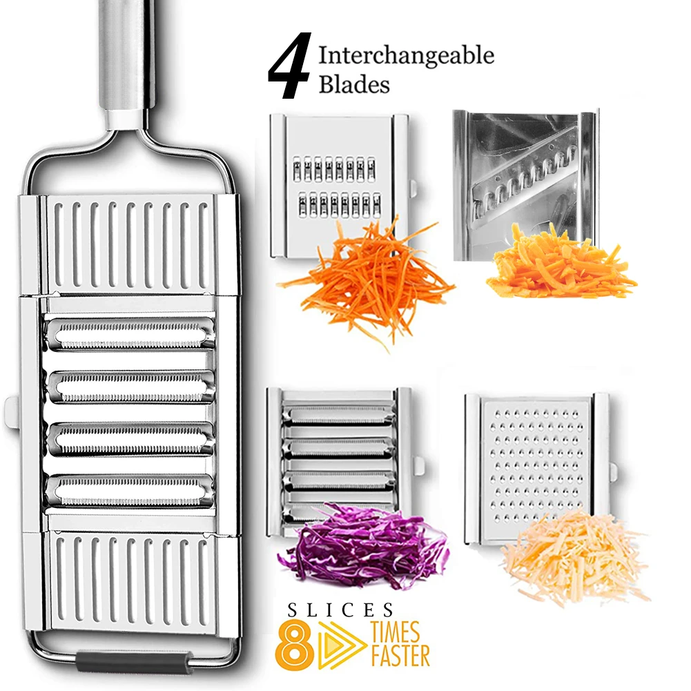 Stainless Steel Kitchen Mandoline Slicer Multi Blade Adjutsable Peeler For Fruits Vegetables Kitchen Accessories Dropshipping
Stainless Steel Kitchen Mandoline Slicer Multi Blade Adjutsable Peeler For Fruits Vegetables Kitchen Accessories Dropshipping