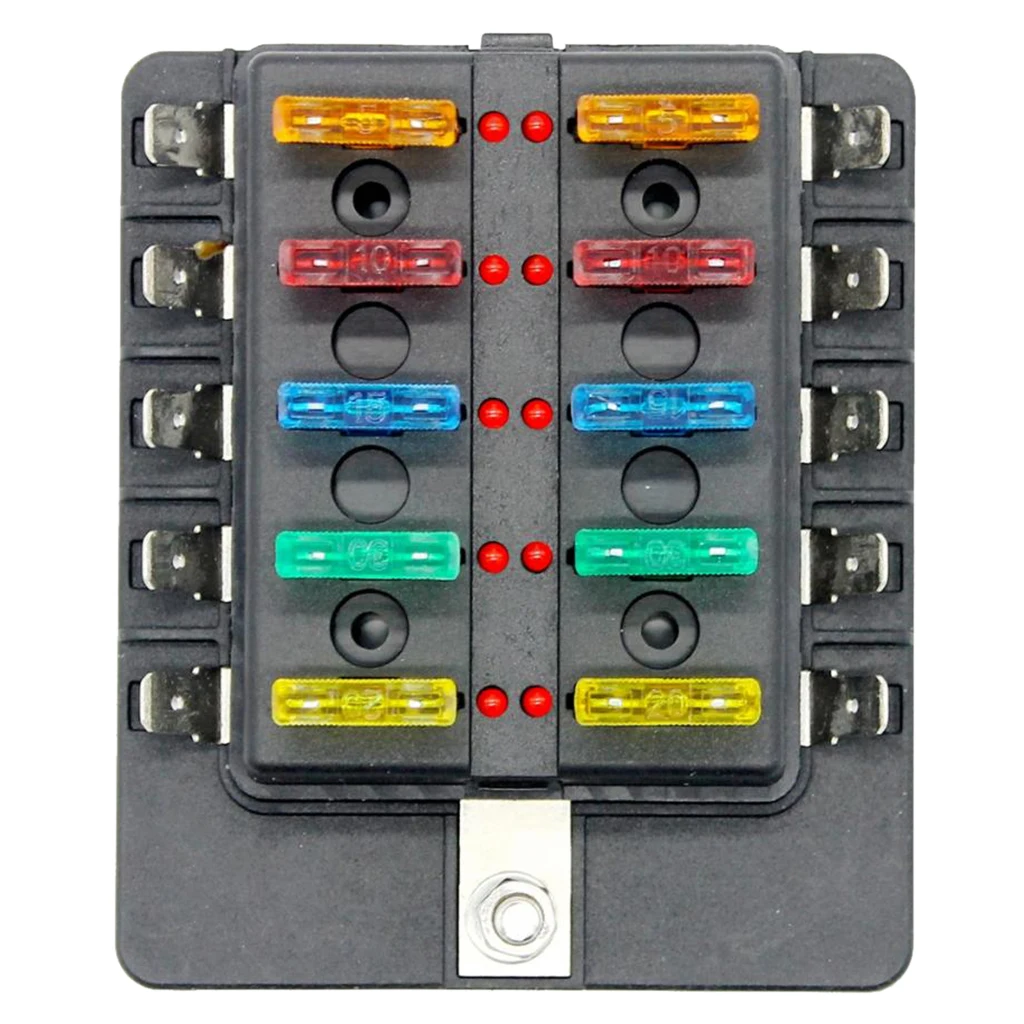 32 в 10 способов держатель предохранителя светодиодная сигнальная лампа для RV лодки морского грузовика 
32 в 10 способов держатель предохранителя светодиодная сигнальная лампа для RV лодки морского грузовика