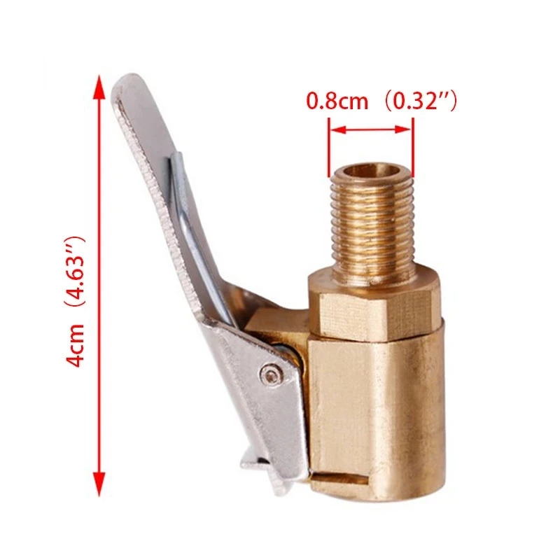 Car Auto Brass 8mm Tyre Wheel Tire Air Chuck Inflator Connector Adapter Pump Valve Clip Clamp Car Accessories For Compressor 
Car Auto Brass 8mm Tyre Wheel Tire Air Chuck Inflator Connector Adapter Pump Valve Clip Clamp Car Accessories For Compressor