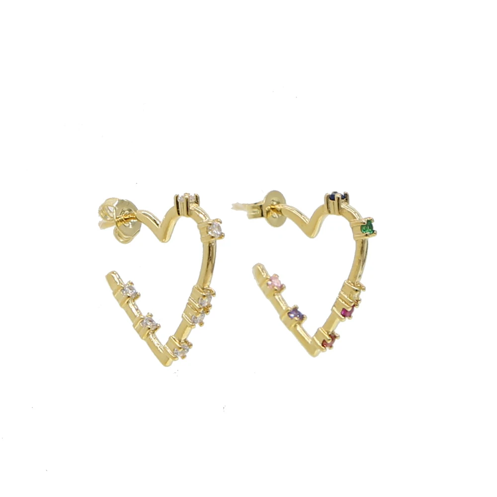 christmas gift New Fashion Hollow Heart Earring Metal Plating Ornaments Simple stud Earrings For Women Copper Brincos Jewelry 
christmas gift New Fashion Hollow Heart Earring Metal Plating Ornaments Simple stud Earrings For Women Copper Brincos Jewelry