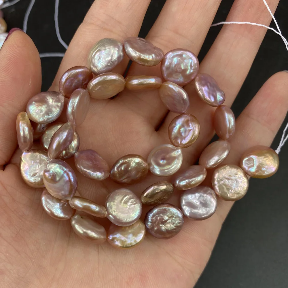 Natural freshwater pearl 36 cm one Button shaped DIY for making bracelet and necklace jewelry 11-12mm
Natural freshwater pearl 36 cm one Button shaped DIY for making bracelet and necklace jewelry 11-12mm