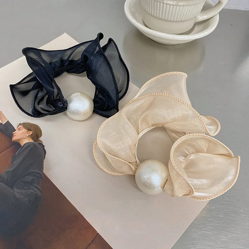 2021 Elegant Large Intestine Hair Ring Girls Retro Pearl Tie Hair Net Yarn Head Ponytail Headdress Hair Accessories
2021 Elegant Large Intestine Hair Ring Girls Retro Pearl Tie Hair Net Yarn Head Ponytail Headdress Hair Accessories