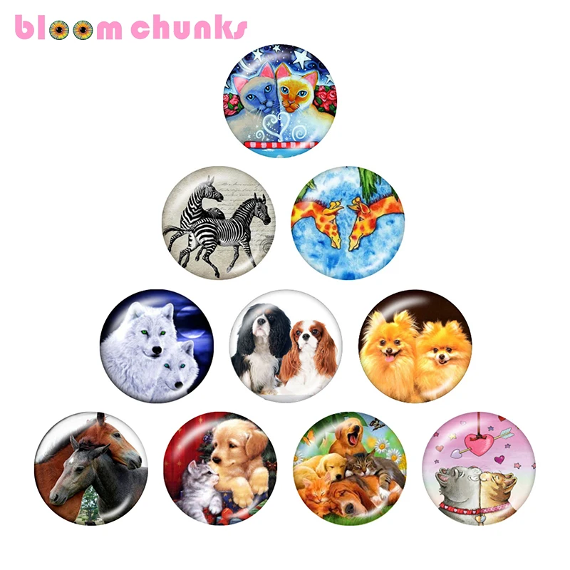 Animal love cat dog 12mm/18mm/20mm/25mm Round glass cabochon flat back Making snap button jewelry S4089
Animal love cat dog 12mm/18mm/20mm/25mm Round glass cabochon flat back Making snap button jewelry S4089