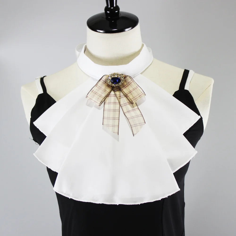 Lolita White Fake Collar Women Ladies Vintage Renaissance Cotton Ruffle False Collar Victorian Neck Ruff Clothes Accessories 
Lolita White Fake Collar Women Ladies Vintage Renaissance Cotton Ruffle False Collar Victorian Neck Ruff Clothes Accessories
