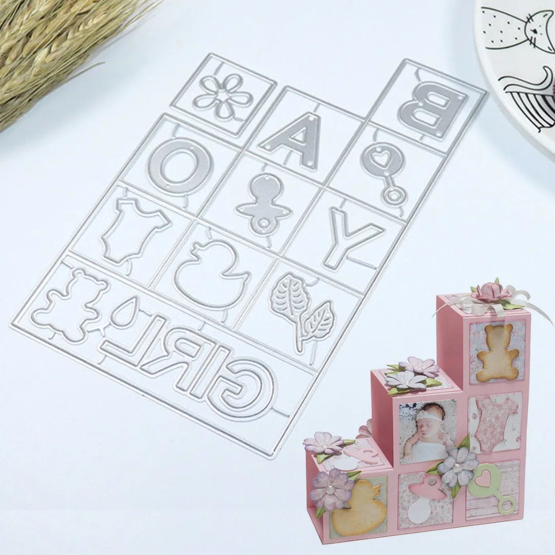 New Metal Cutting Dies Stencils Baby Souvenir DIY Scrapbooking Photo Album Decorative Embossing Folder Die Cut Mould 
New Metal Cutting Dies Stencils Baby Souvenir DIY Scrapbooking Photo Album Decorative Embossing Folder Die Cut Mould