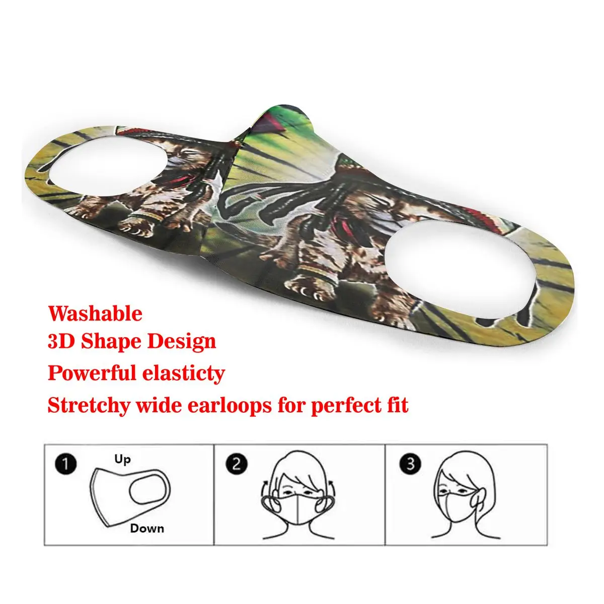 Tie Dyed Reggae Pawsitive Cat Print Dust Mask Mouth-Muffle Washable Fabric Adult Protective Face Windproof
Tie Dyed Reggae Pawsitive Cat Print Dust Mask Mouth-Muffle Washable Fabric Adult Protective Face Windproof