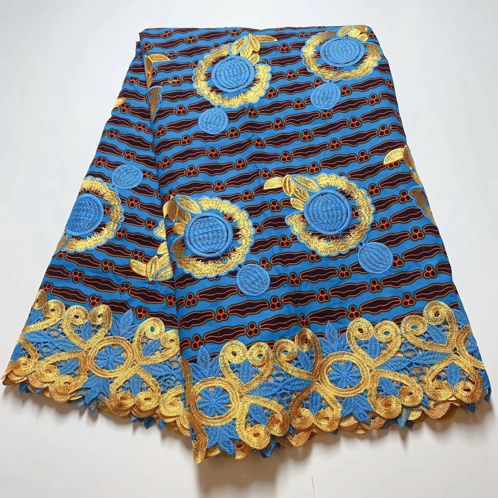 New African Real Cotton Wax Cord Lace Fabric Nigerian Women Printed Ankara Embroidery Cloth Batik Patchwork Dress Material ZQL42
New African Real Cotton Wax Cord Lace Fabric Nigerian Women Printed Ankara Embroidery Cloth Batik Patchwork Dress Material ZQL42