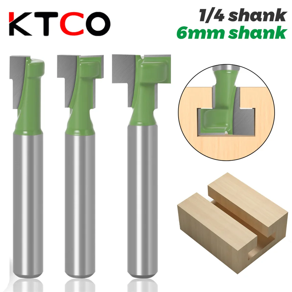 KTCO 1/4 Inch 6mm Shank T Slot Router Bit Hex Bolt Key Hole Keyhole Woodworking Milling Cutter EndMill 
KTCO 1/4 Inch 6mm Shank T Slot Router Bit Hex Bolt Key Hole Keyhole Woodworking Milling Cutter EndMill