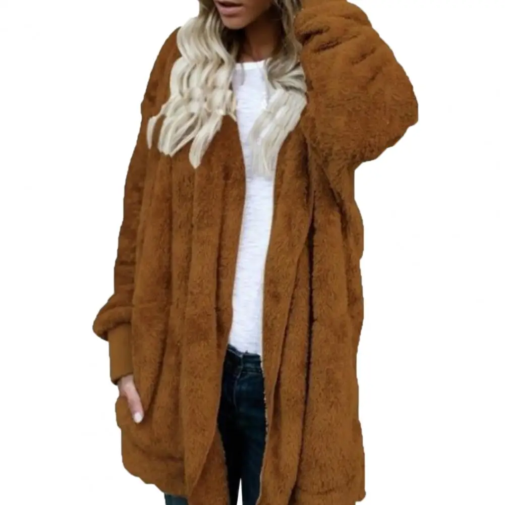 50%HOTWinter Women Hooded Coat Long Sleeve Faux Fur Jacket for Daily Wear 
50%HOTWinter Women Hooded Coat Long Sleeve Faux Fur Jacket for Daily Wear