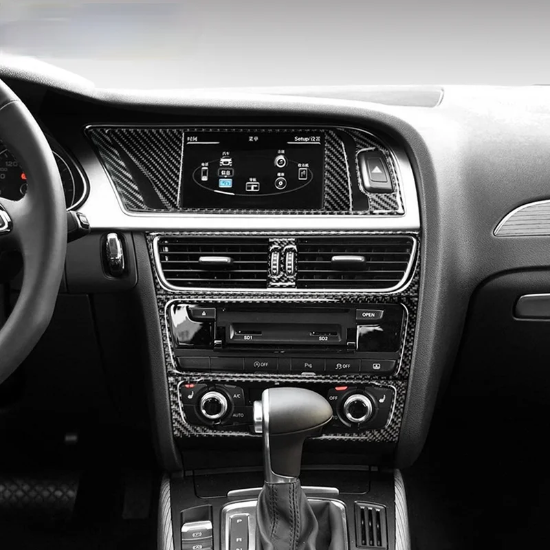 Fur AudiA4 A5 S5 Carbon Fiber Center up konsole CD Panel Auto Wrap Aufkleber Air outlet Abdeckung Trim Navigation Auto innen Dek
Fur AudiA4 A5 S5 Carbon Fiber Center up konsole CD Panel Auto Wrap Aufkleber Air outlet Abdeckung Trim Navigation Auto innen Dek