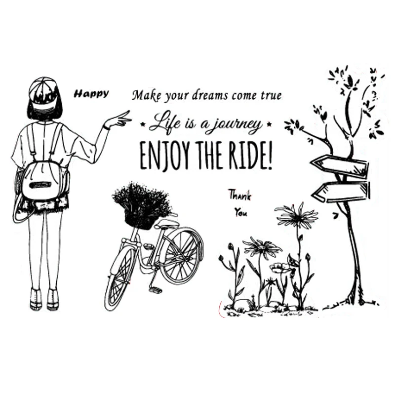 DABOXIBO Bike Girl Clear Stamps Mold For DIY Scrapbooking Cards Making Decorate Crafts 2020 NEW Arrival
DABOXIBO Bike Girl Clear Stamps Mold For DIY Scrapbooking Cards Making Decorate Crafts 2020 NEW Arrival