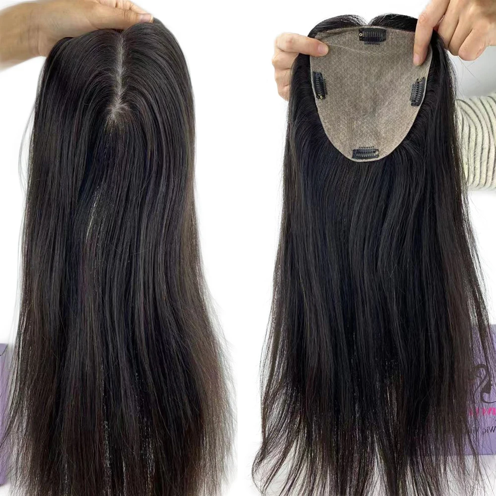 15X16CM Best Virgin Human Hair Topper for Women European Hair Toupee 4 Clips In Hair Topper Fine Hairpiece Natural Scalp Base
15X16CM Best Virgin Human Hair Topper for Women European Hair Toupee 4 Clips In Hair Topper Fine Hairpiece Natural Scalp Base