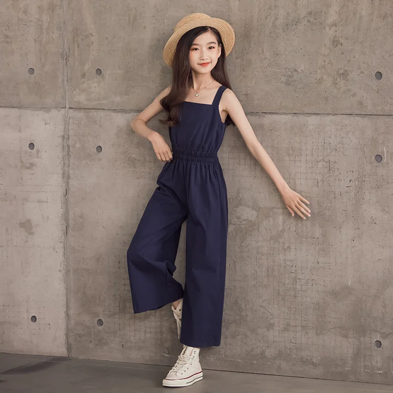 Blue Loose Jumpsuits Teenage Girls Wide Leg Trousers Clothing Kids Fashion 2021 Cotton Overalls Children School Pants 4 To 17 Y
Blue Loose Jumpsuits Teenage Girls Wide Leg Trousers Clothing Kids Fashion 2021 Cotton Overalls Children School Pants 4 To 17 Y