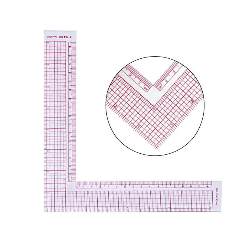 1Pcs Drawing Supplies Plastic L Shape Right Angle Craft Scale Rule Multi-function Quilting Ruler Sewing Patchwork Tool 
1Pcs Drawing Supplies Plastic L Shape Right Angle Craft Scale Rule Multi-function Quilting Ruler Sewing Patchwork Tool