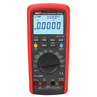 UNI-T UT171A Industrial True RMS Digital Multimeter Voltmeter Ammeter Ohmmeter Electrical Meter 
UNI-T UT171A Industrial True RMS Digital Multimeter Voltmeter Ammeter Ohmmeter Electrical Meter
