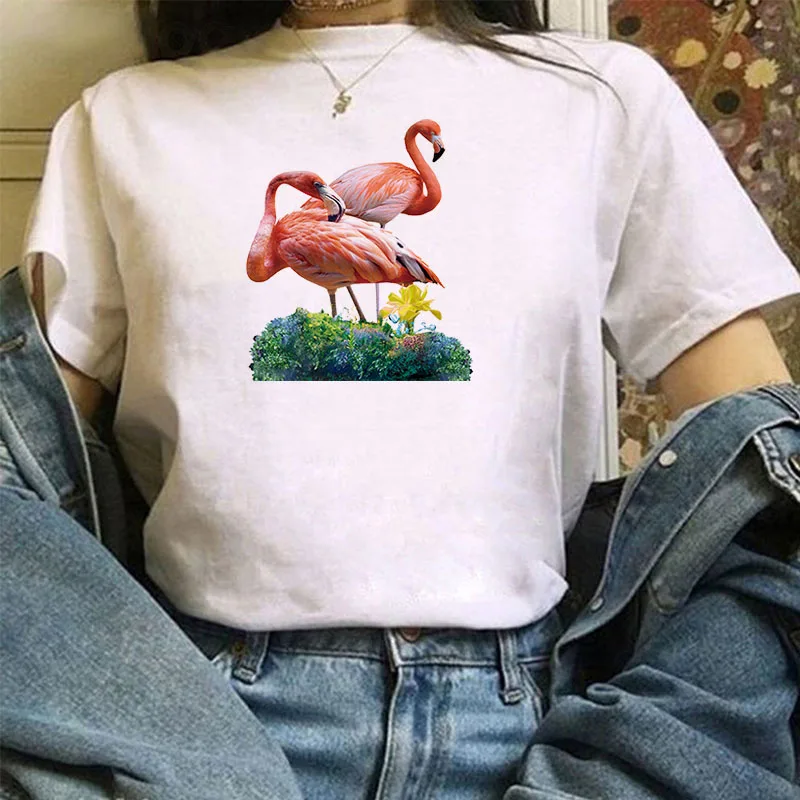 Flamingo T-shirts Women's Summer Short Sleeve Tee Women-clothing 2021 Woman Tops With Sleeves Shirt Womens White Crop Top for
Flamingo T-shirts Women's Summer Short Sleeve Tee Women-clothing 2021 Woman Tops With Sleeves Shirt Womens White Crop Top for