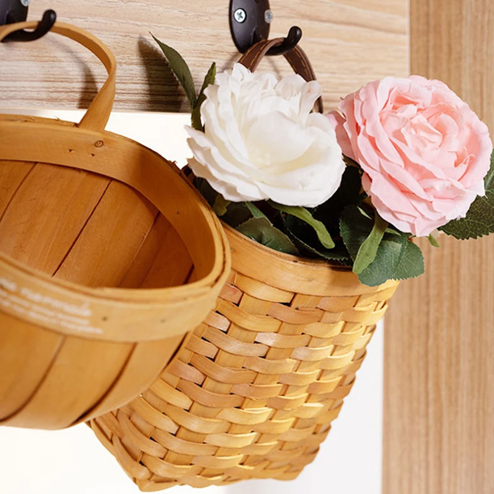 Garden Vintage Woven Flower Vase Rustic Wall Mounted Flower Pot Hanging Baskets for Home Decoration Handmade
Garden Vintage Woven Flower Vase Rustic Wall Mounted Flower Pot Hanging Baskets for Home Decoration Handmade