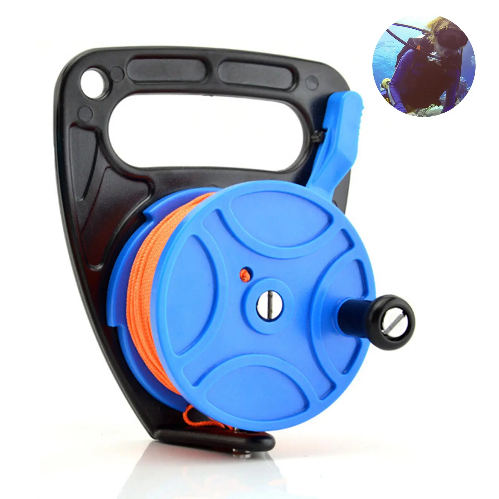Portable Diving Fishing Reel Practical Diving Handle Reel Professional Traction Sheave With Thumb Holder Line For Cave Diving
Portable Diving Fishing Reel Practical Diving Handle Reel Professional Traction Sheave With Thumb Holder Line For Cave Diving