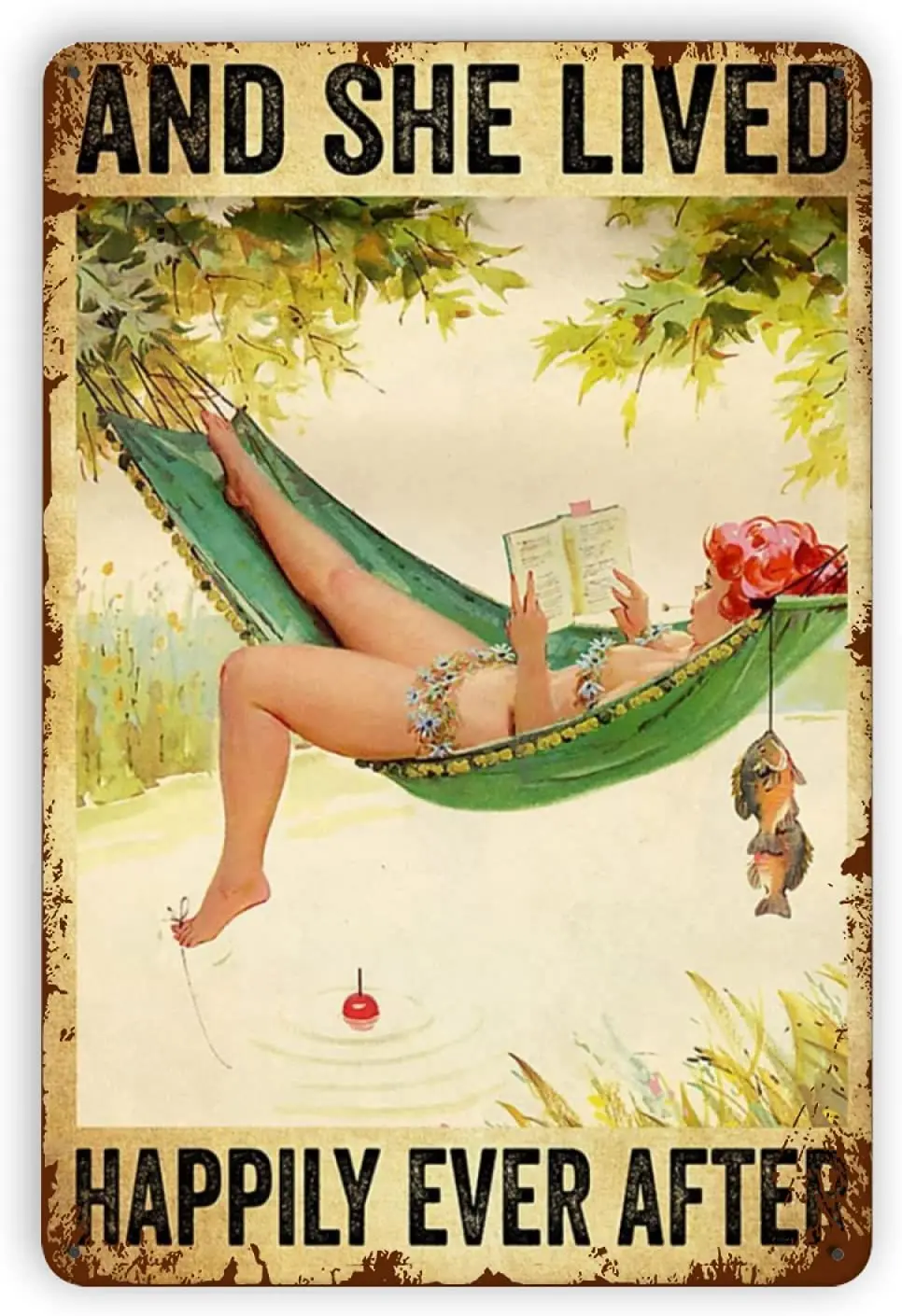 And She Lived Happily Ever After Poster Tin Sign Metal Plaque Home Bedroom Mall Wall Decoration Retro Metal Plate 12*8 Inch 
And She Lived Happily Ever After Poster Tin Sign Metal Plaque Home Bedroom Mall Wall Decoration Retro Metal Plate 12*8 Inch