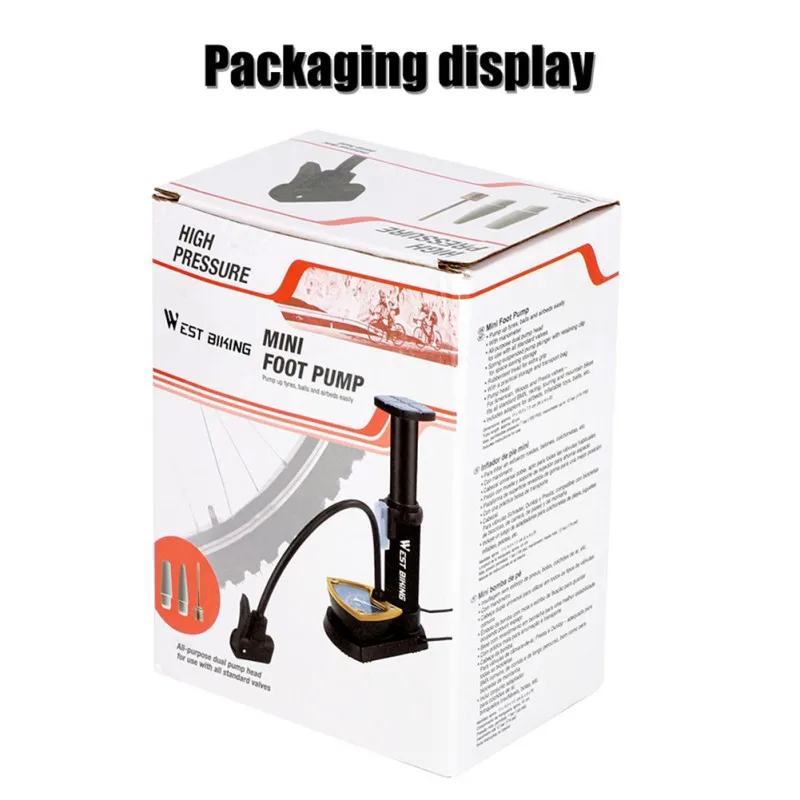 Bike Pump Portable Cycling High Pressure Mini Bicycle Pump Foot Activated Floor Pumps
Bike Pump Portable Cycling High Pressure Mini Bicycle Pump Foot Activated Floor Pumps