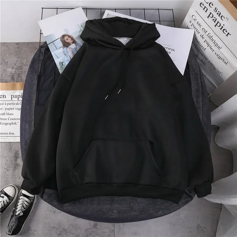 Women Winter Sweatshirts BF Style Coat Causal Warm Thick Fleece Pocket Solid Grey Black Female Hooded Coat Outerwear BF Oversize
Women Winter Sweatshirts BF Style Coat Causal Warm Thick Fleece Pocket Solid Grey Black Female Hooded Coat Outerwear BF Oversize