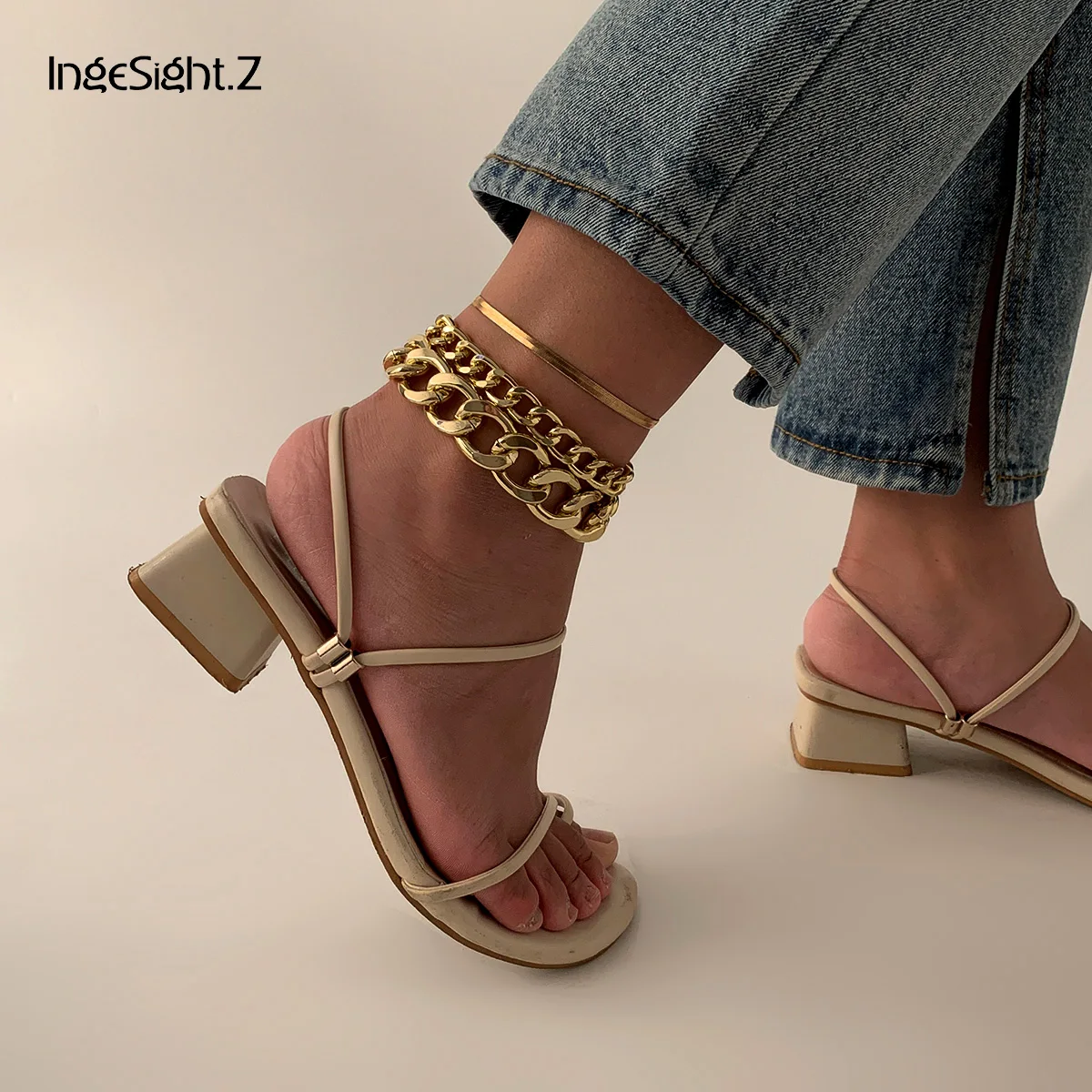 IngeSight.Z 3Pcs/Set Copper Flat Blade Snake Chain Chunky Thick Anklets Bracelets Summer Beach Barefoot Sandals Ankle Jewelry
IngeSight.Z 3Pcs/Set Copper Flat Blade Snake Chain Chunky Thick Anklets Bracelets Summer Beach Barefoot Sandals Ankle Jewelry