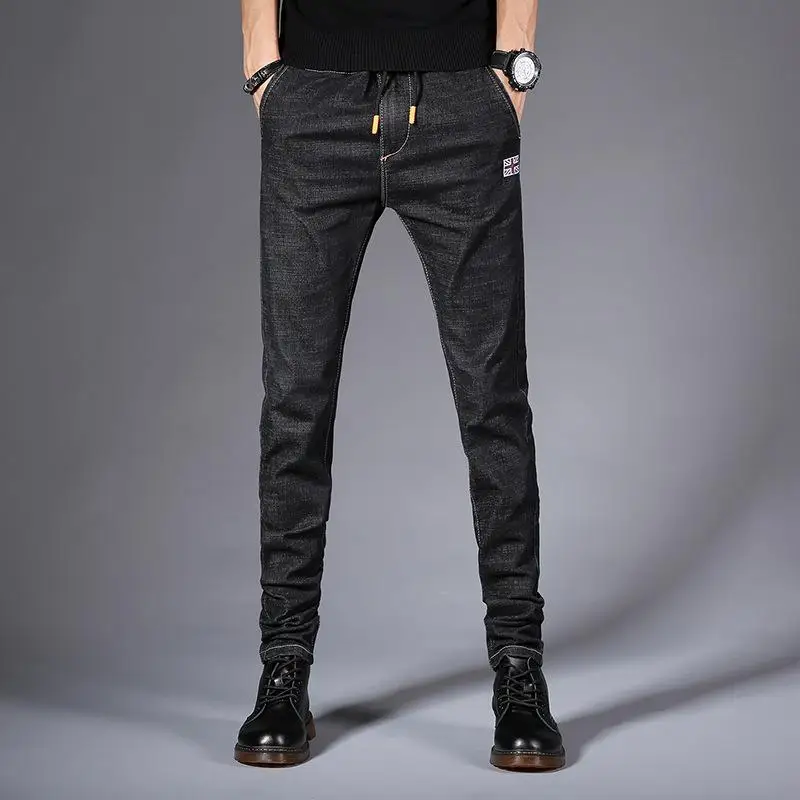 2019 Spring New Men Black Jeans Classic Skinny Elastic Mid Waist Jeans Men Casual High Street Hiphop Slim Fit Pants Plus Size
2019 Spring New Men Black Jeans Classic Skinny Elastic Mid Waist Jeans Men Casual High Street Hiphop Slim Fit Pants Plus Size
