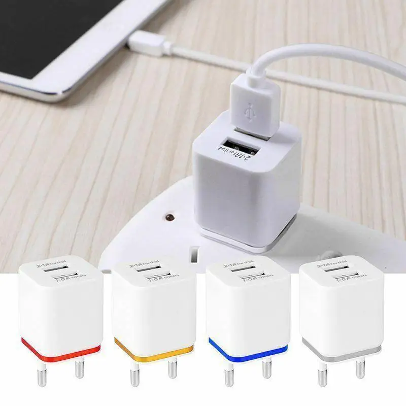 Metermall Usb с двойными стенками быстро Зарядное устройство адаптер 1A 2A 5V для Android всех